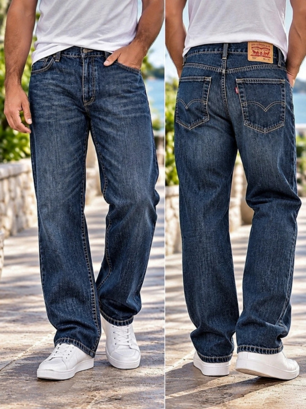 Levi's 550 Relaxed Men's Cotton Relaxed Jeans Waist 46 NWT